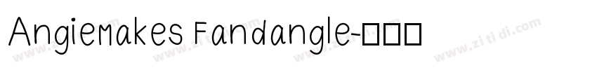 AngieMakes Fandangle字体转换